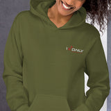 Womens Embroidered Unisex Hoodie